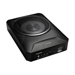 Alpine S Series PWE-S800 Active Subwoofer Box with Powerful Bass (Black, 240W)